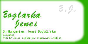 boglarka jenei business card